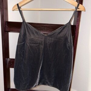 Old Navy Charcoal Velvet Camisole